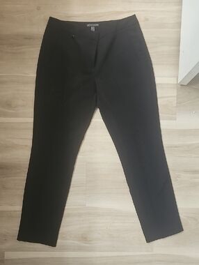 Adrianna Papell Black Cropped Dress Pants